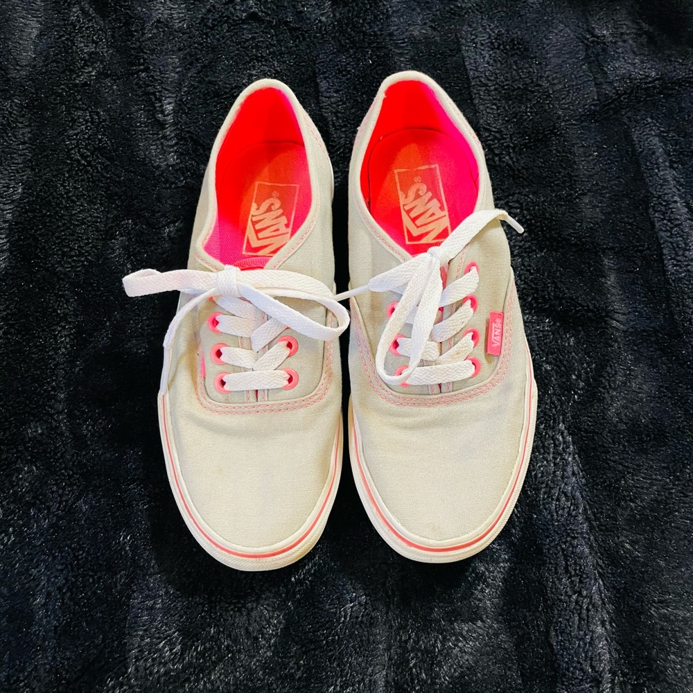 Grey & pink Vans